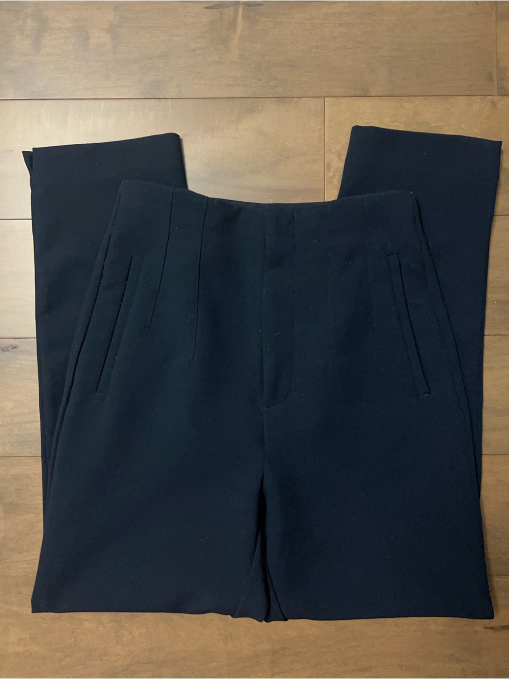 stradivarius Black Men's Dress Pants - Slim Tailored